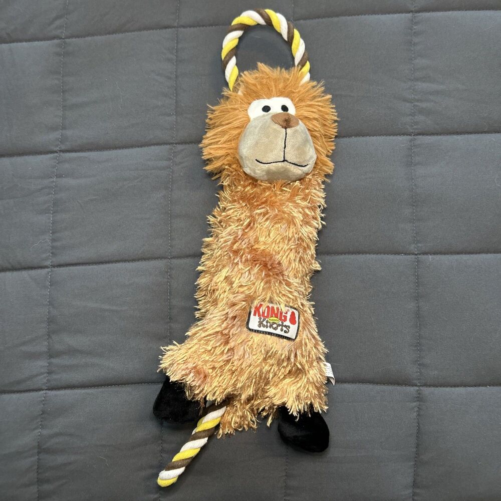 KONG Tugger Knots Lion Dog Toy 19"